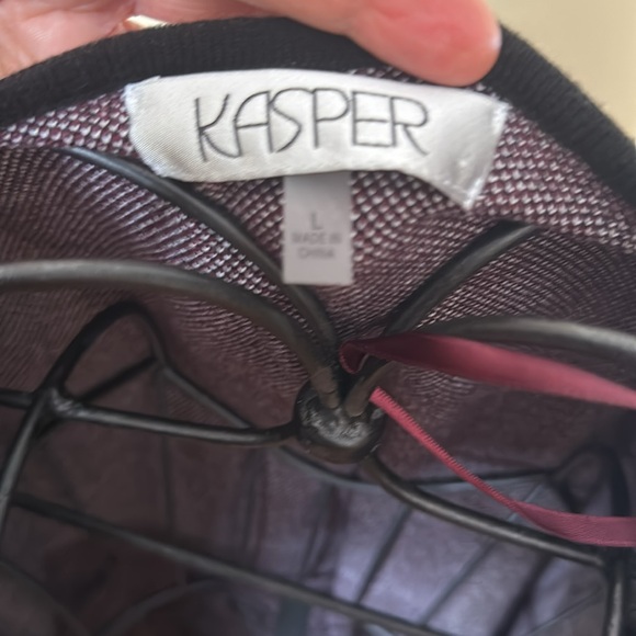 Cardigan Mauve white and black,geometric pattern,By KasperSize L - Picture 3 of 4